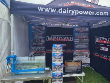 Royal Highland Show 2022 with Fullwoodhead Dairy Supplies Ltd showing Dairy Power tend with product information on display