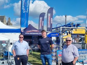 Dairy Power team at Royal Highland Show 2022 with Fullwoodhead Dairy Supplies Ltd